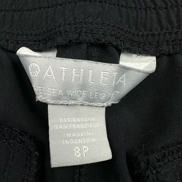 Athleta Pants Womens 8 Petite Black Chelsea Wide Leg Utility Cargo Stretch Flare - Picture 5 of 11